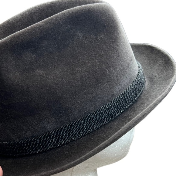 RESISTOL SELF CONFORMING 7 1/8 Brown felt Feather and Corded Brim Vintage Hunter - Picture 7 of 11